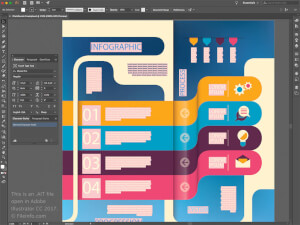 Captura de pantalla de un archivo .ait en Adobe Illustrator CC 2017