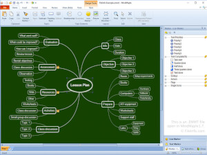 Captura de pantalla de un archivo .emmt en MindMaple 1.7