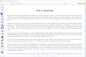 Captura de pantalla de un archivo .mobi en Calibre 3